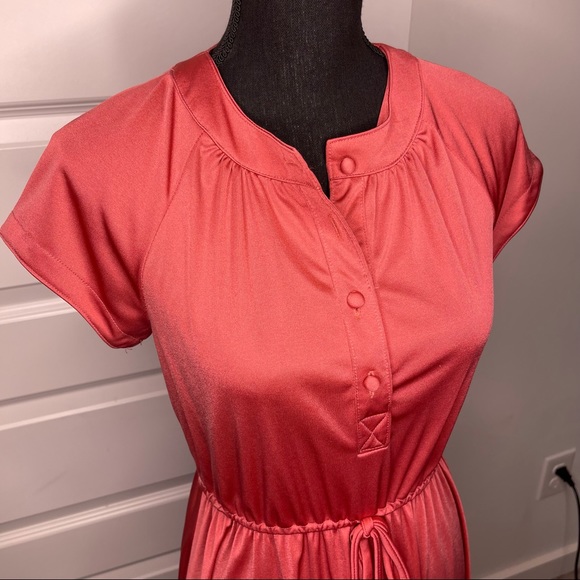 VINTAGE 70s Hostess Dress - Picture 4 of 8